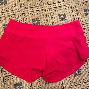 Red lululemon speed ups